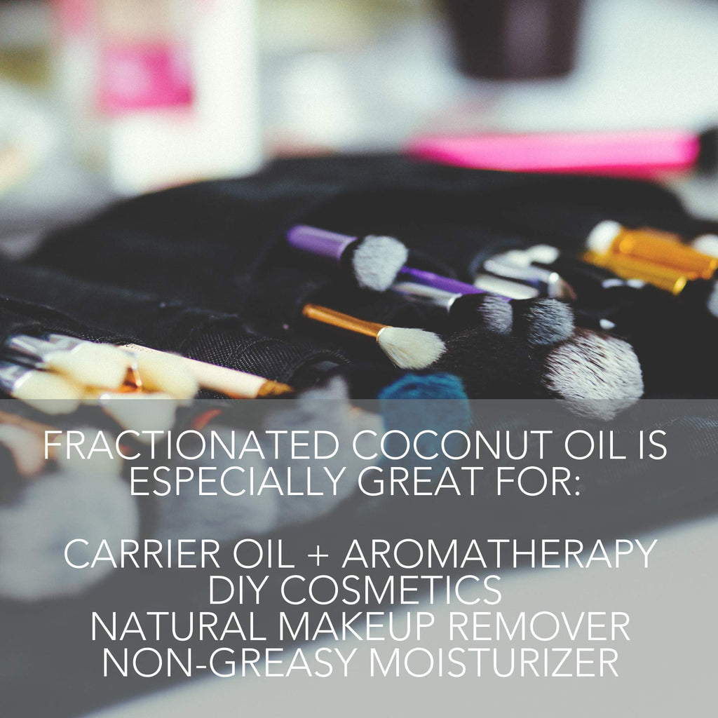 Pure Body Naturals Organic Fractionated Coconut Oil – 4 fl oz Carrier Oil for Skin & Hair