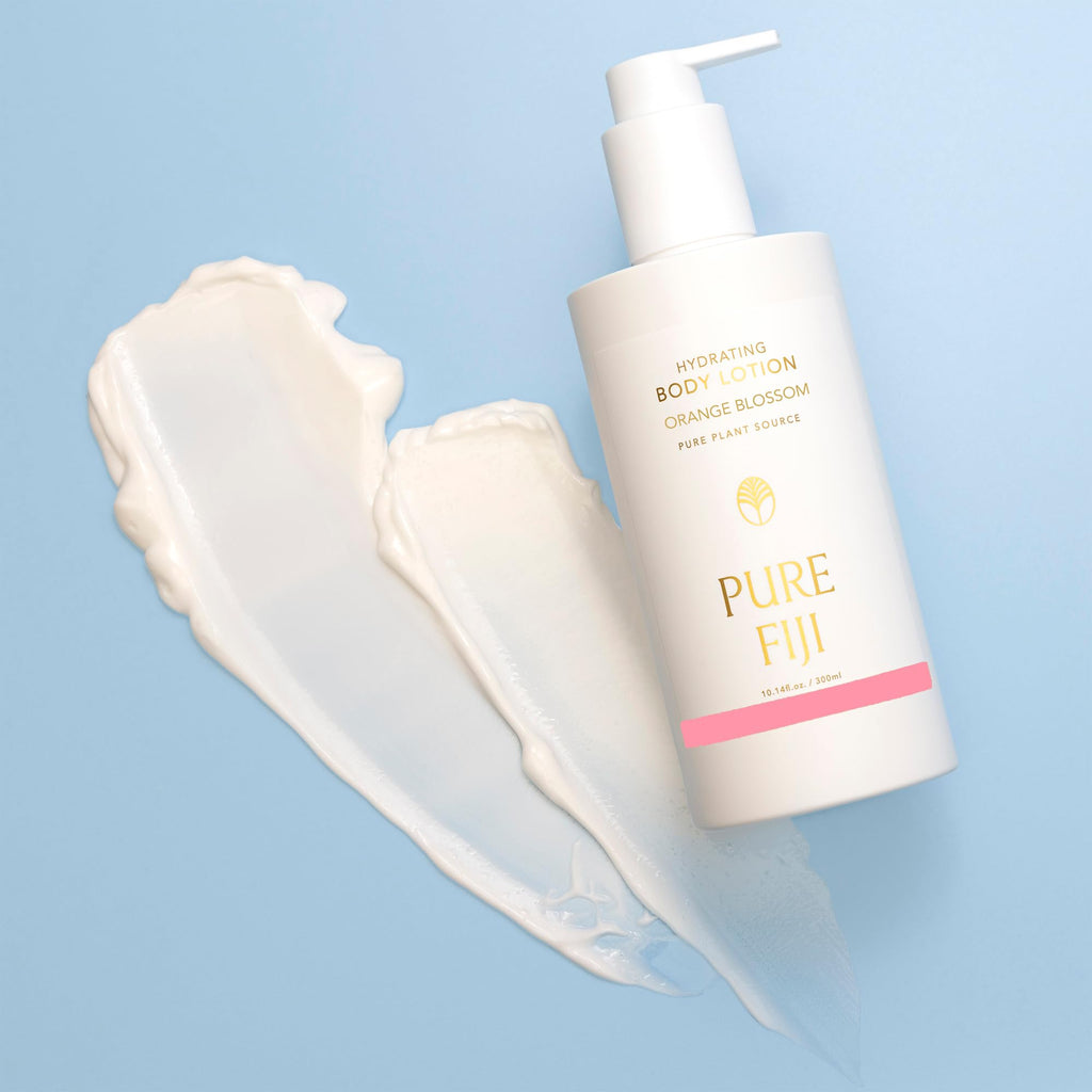 PURE FIJI Hydrating Body Lotion – Orange Blossom, Lightweight Moisturizer with Hyaluronic Acid