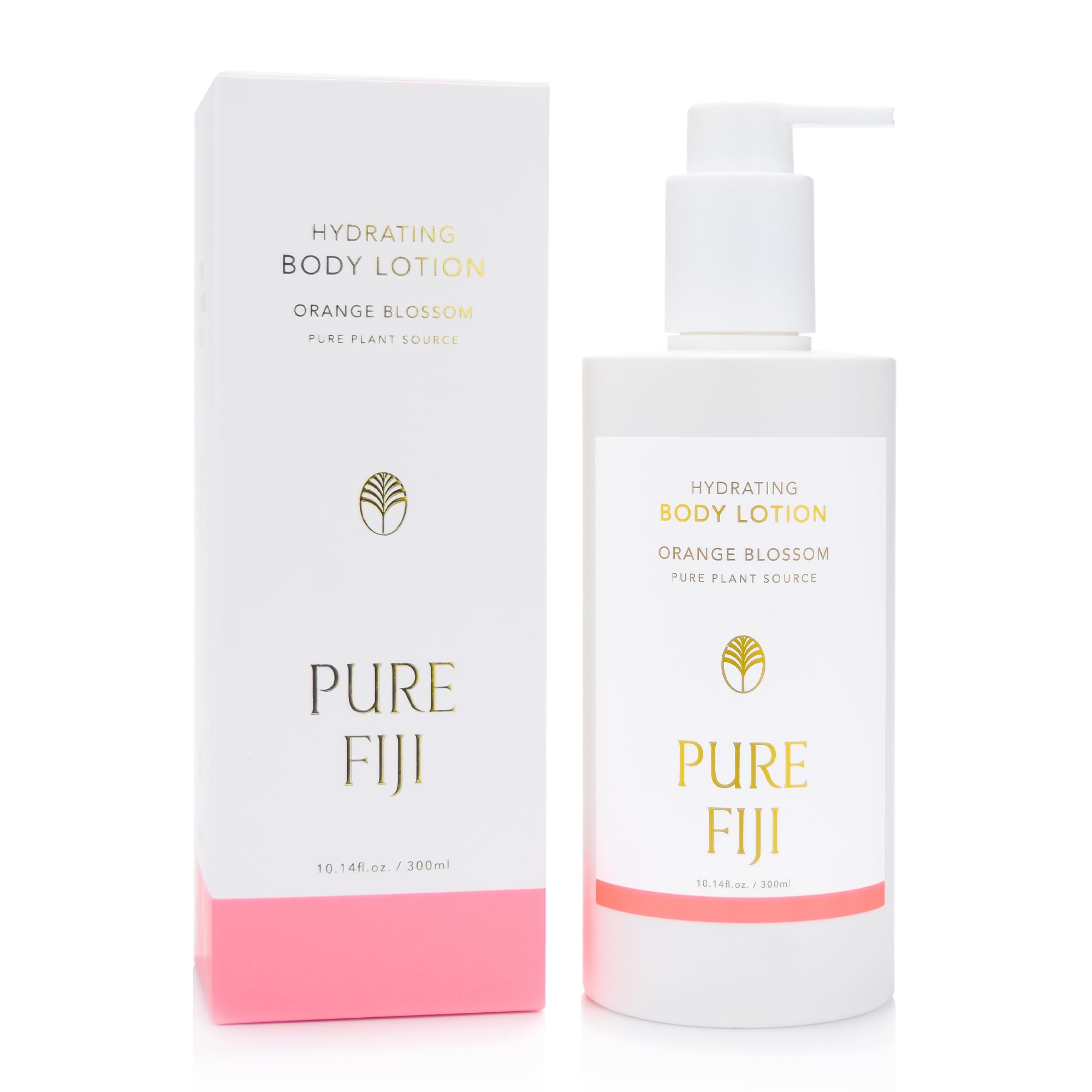 PURE FIJI Hydrating Body Lotion – Orange Blossom, Lightweight Moisturizer with Hyaluronic Acid