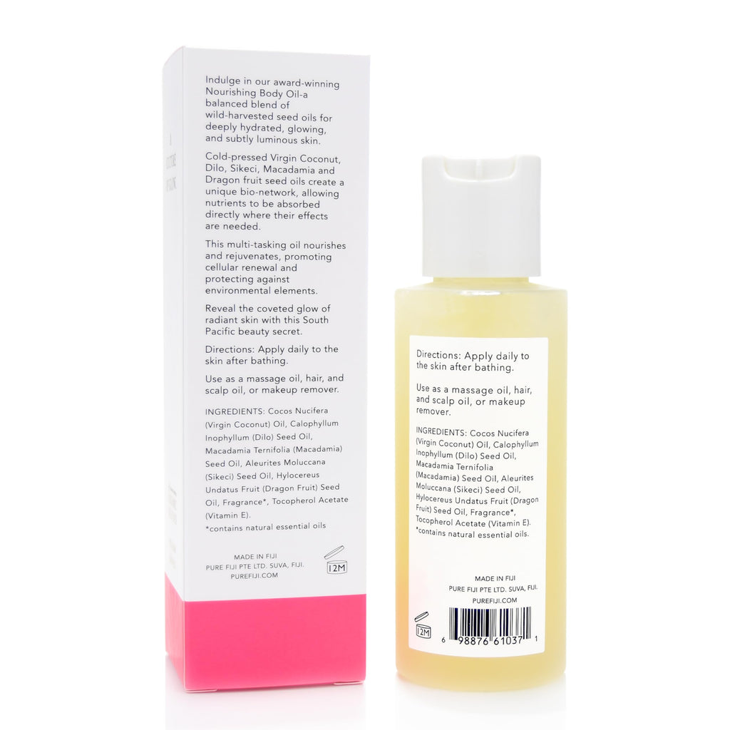PURE FIJI Travel Size Nourishing Exotic Coconut Oil with Dragon Fruit – 3 oz / 90 ml