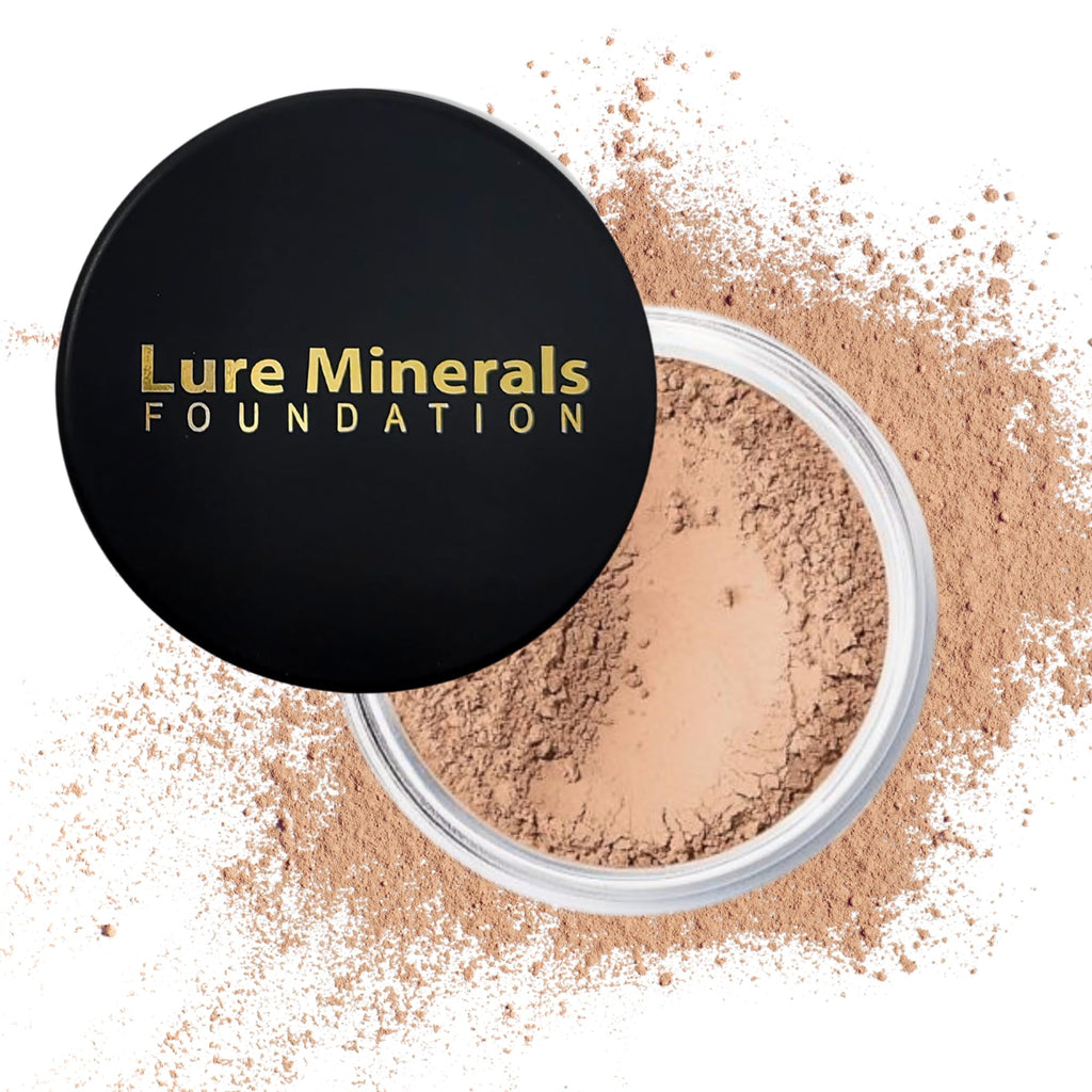 Pure Minerals ASC Lure Mineral Foundation Loose Powder 8g Sifter Jar – Free of Harmful Ingredients