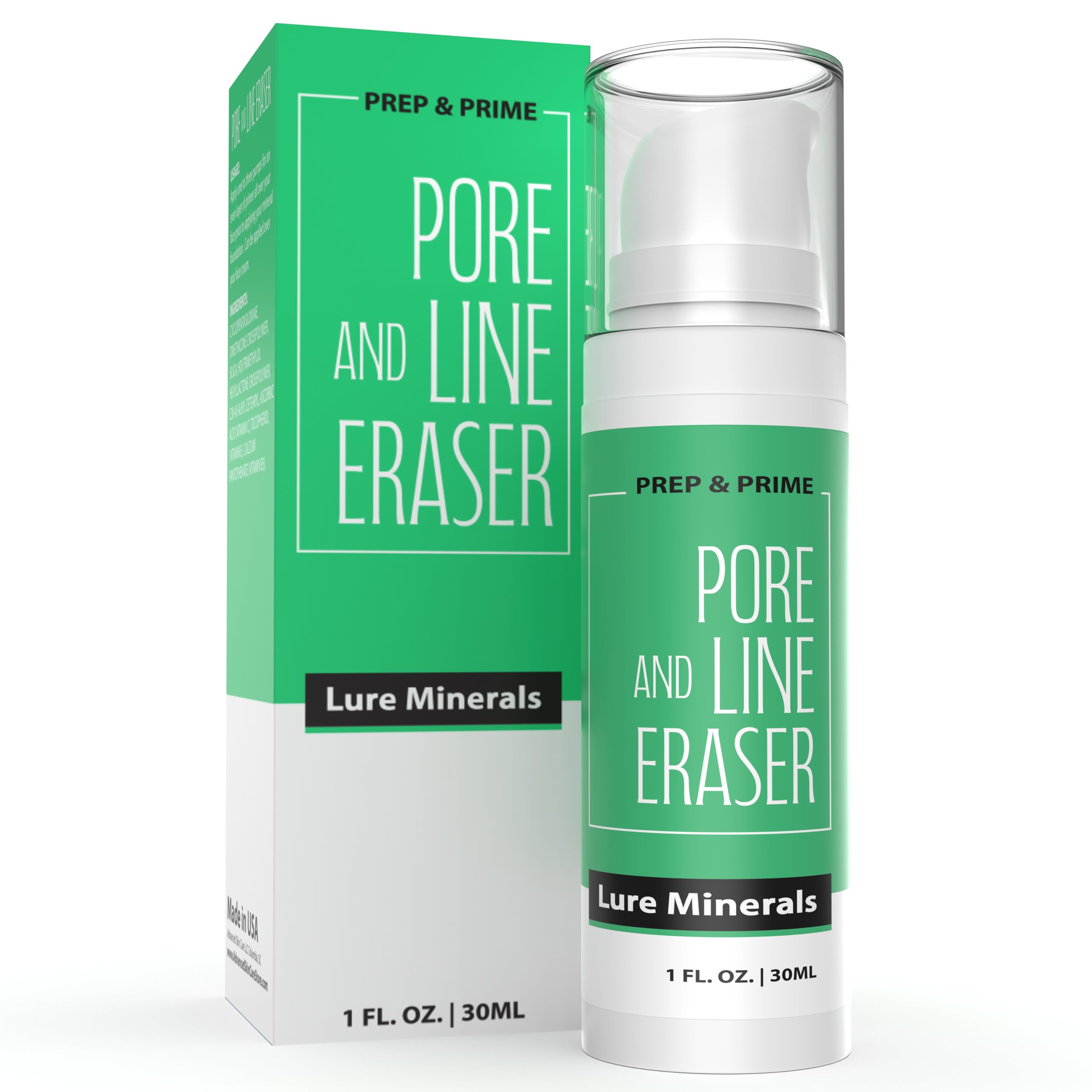 Pure Minerals Foundation Primer – Compare to Bare Minerals Prime Time, 1 oz (New Packaging)