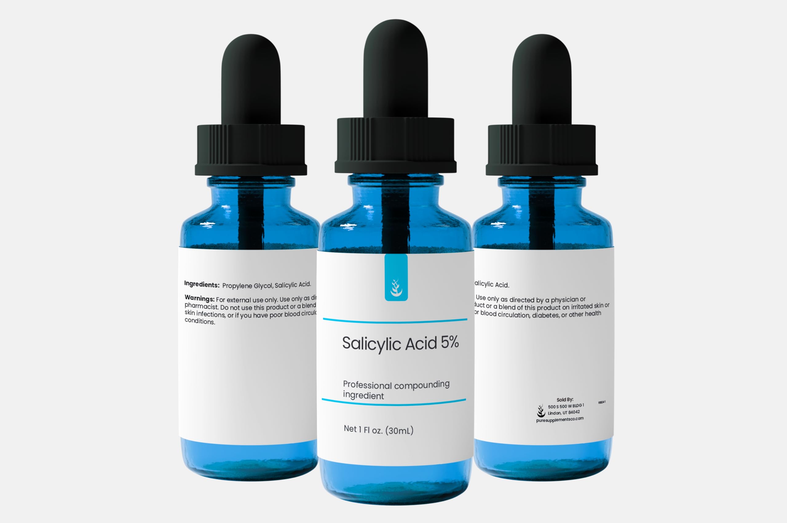 Pure Original Ingredients Salicylic Acid 5% Solution (30 mL) | Pure & Simple Serum