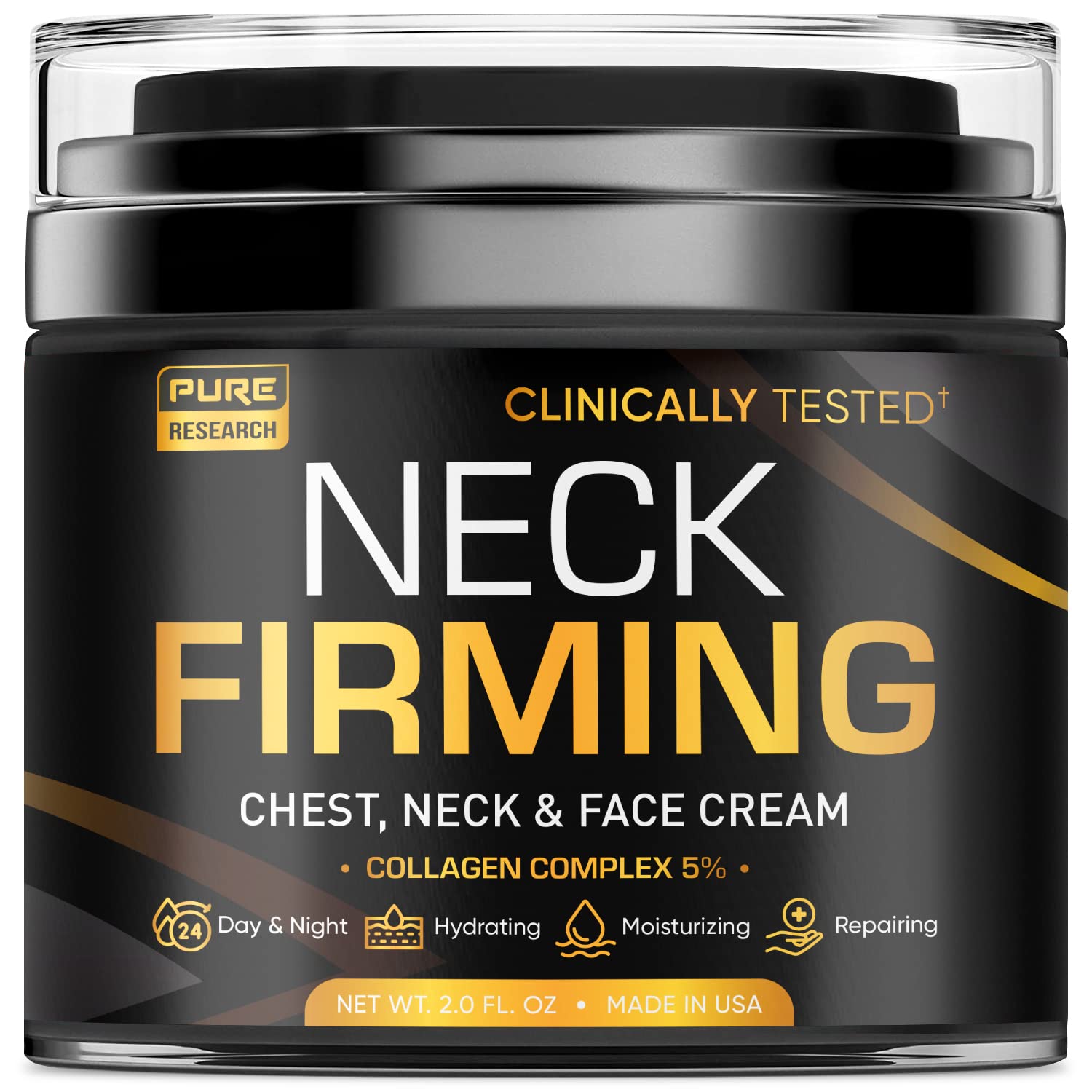 Pure Research Neck Firming Cream – Hydrating Anti-Aging Care for Neck, Face & Décolleté