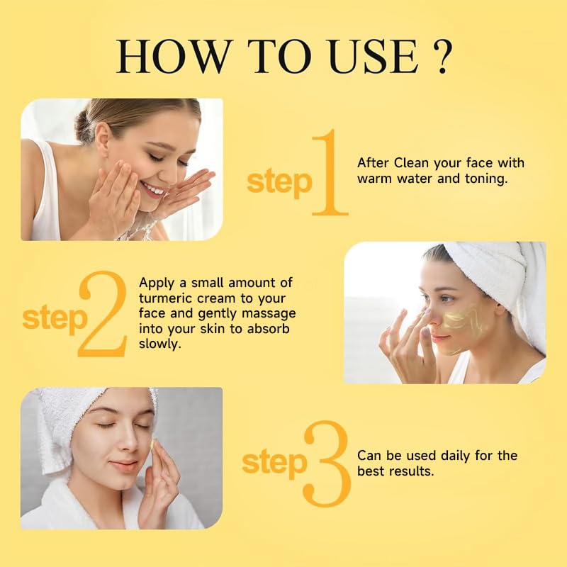 Pure Royal Gold Turmeric Cream – Brightening & Anti-Acne Facial Moisturizer
