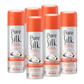 Pure Silk Sensitive Skin Spa Therapy Shave Cream for Women – 7.25 oz, Pack of 6