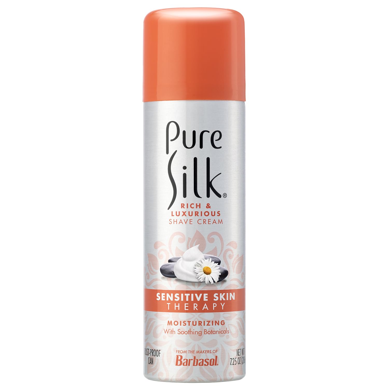 Pure Silk Sensitive Skin Spa Therapy Shave Cream for Women – 7.25 oz, Pack of 6