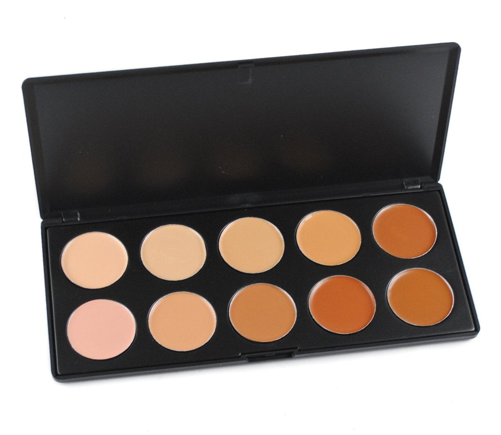 Pure Vie 10 Colors Hydrating Concealer Palette | Long-Lasting Full Coverage