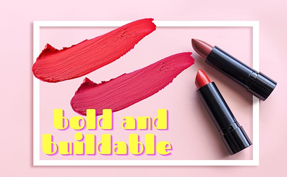 Pure Ziva Cranberry Red Matte Lipstick – Deep Fuchsia Pink, Moisturizing, Paraben Free, Cruelty Free