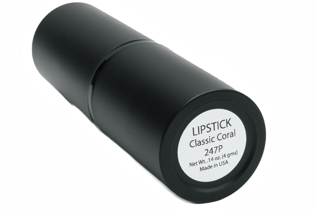 Pure Ziva Classic Lipstick – Coral Red Orange Pink, Moisturizing, Paraben Free, Cruelty-Free