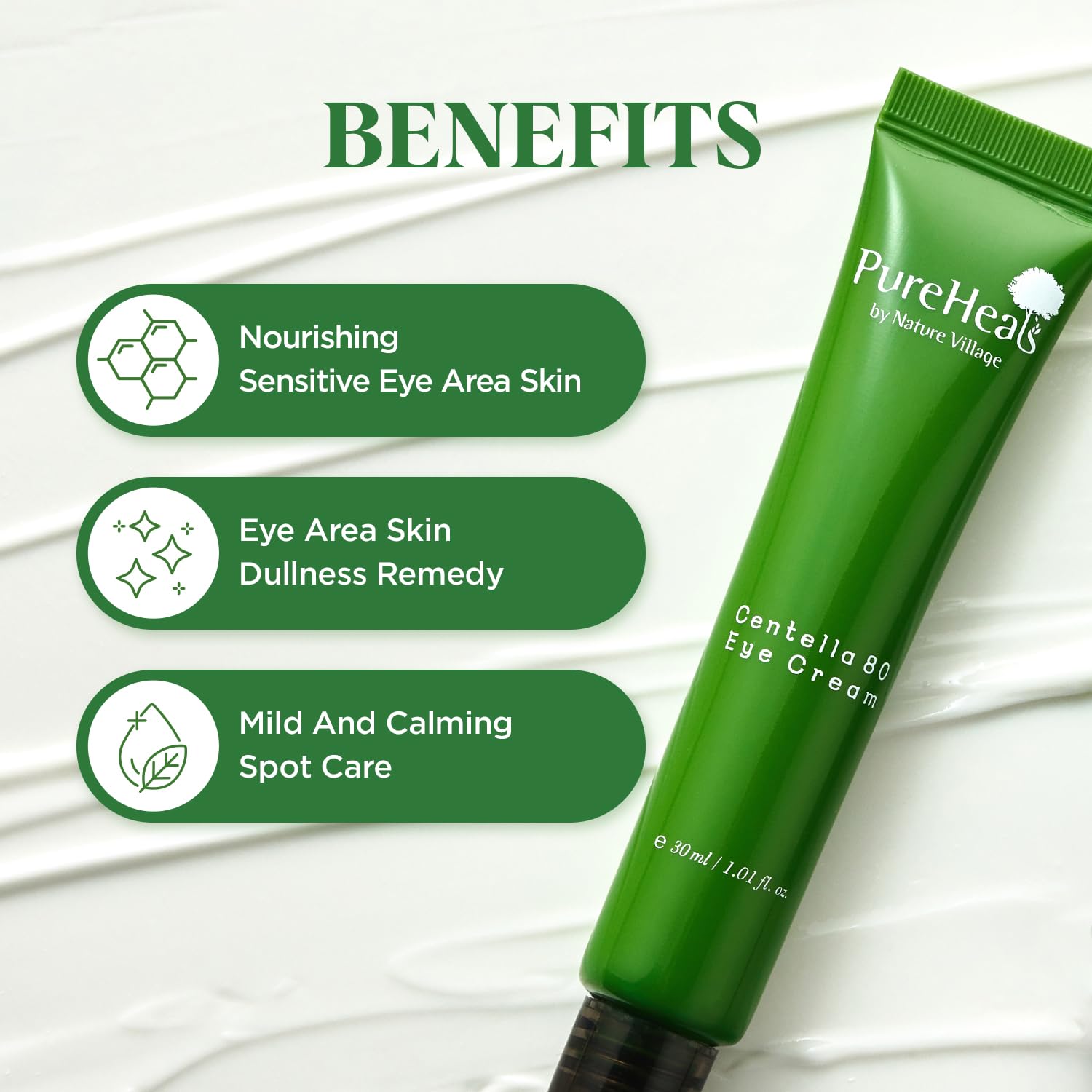 Pureheal's Centella 80 Eye Cream – Light Gel Texture, 30ml