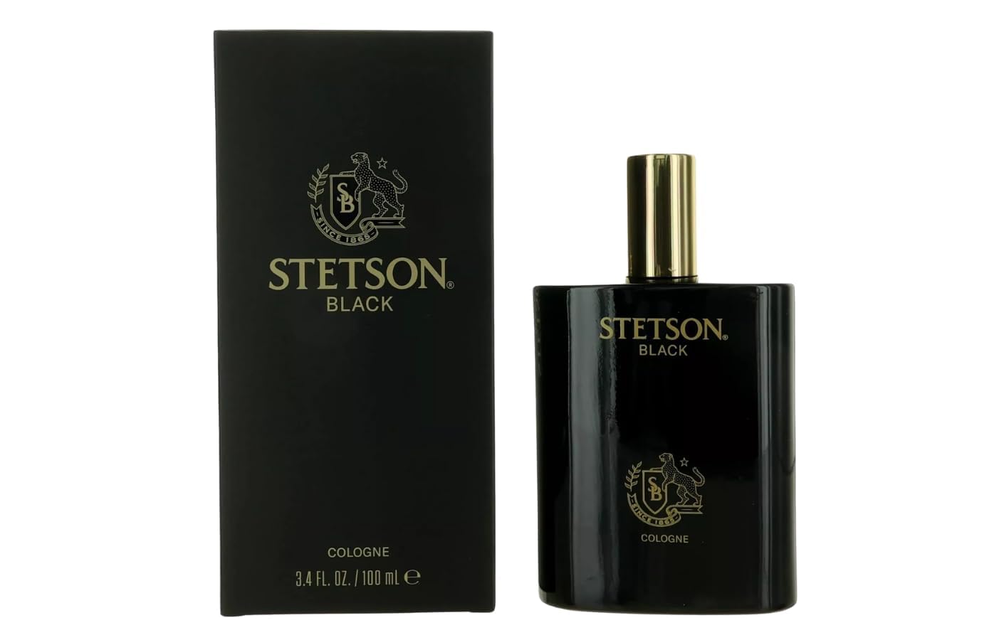 PureScents Stetson Black – Original Men’s Cologne | Woody, Dark & Spicy | 3.4 Fl Oz