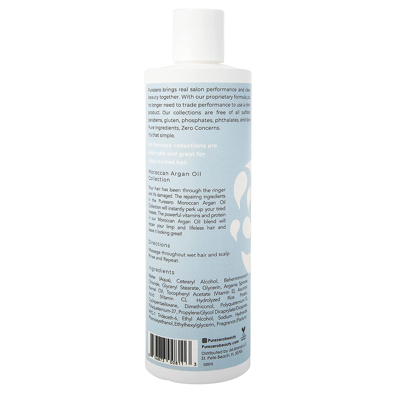 Purezero Moroccan Argan Oil Shampoo & Conditioner Set – Repair, Shine & Frizz Control