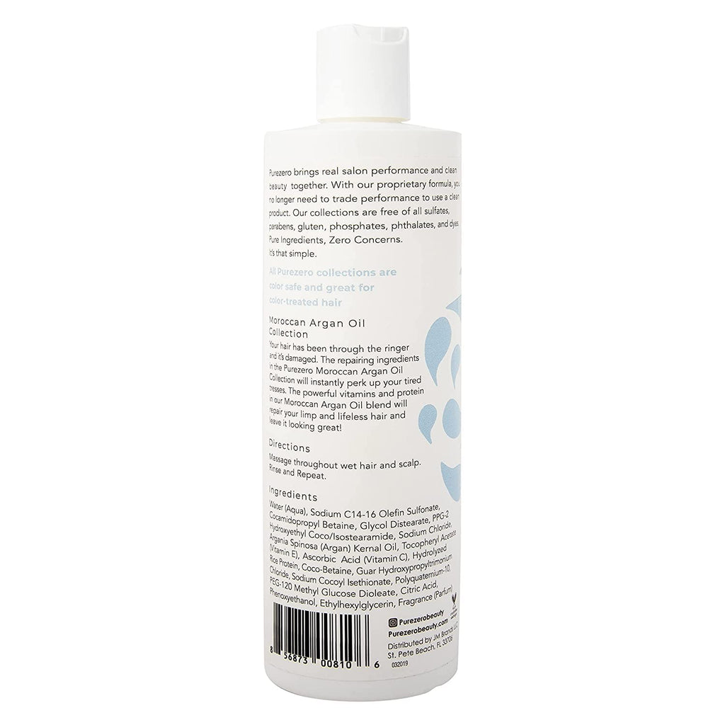 Purezero Moroccan Argan Oil Shampoo & Conditioner Set – Repair, Shine & Frizz Control