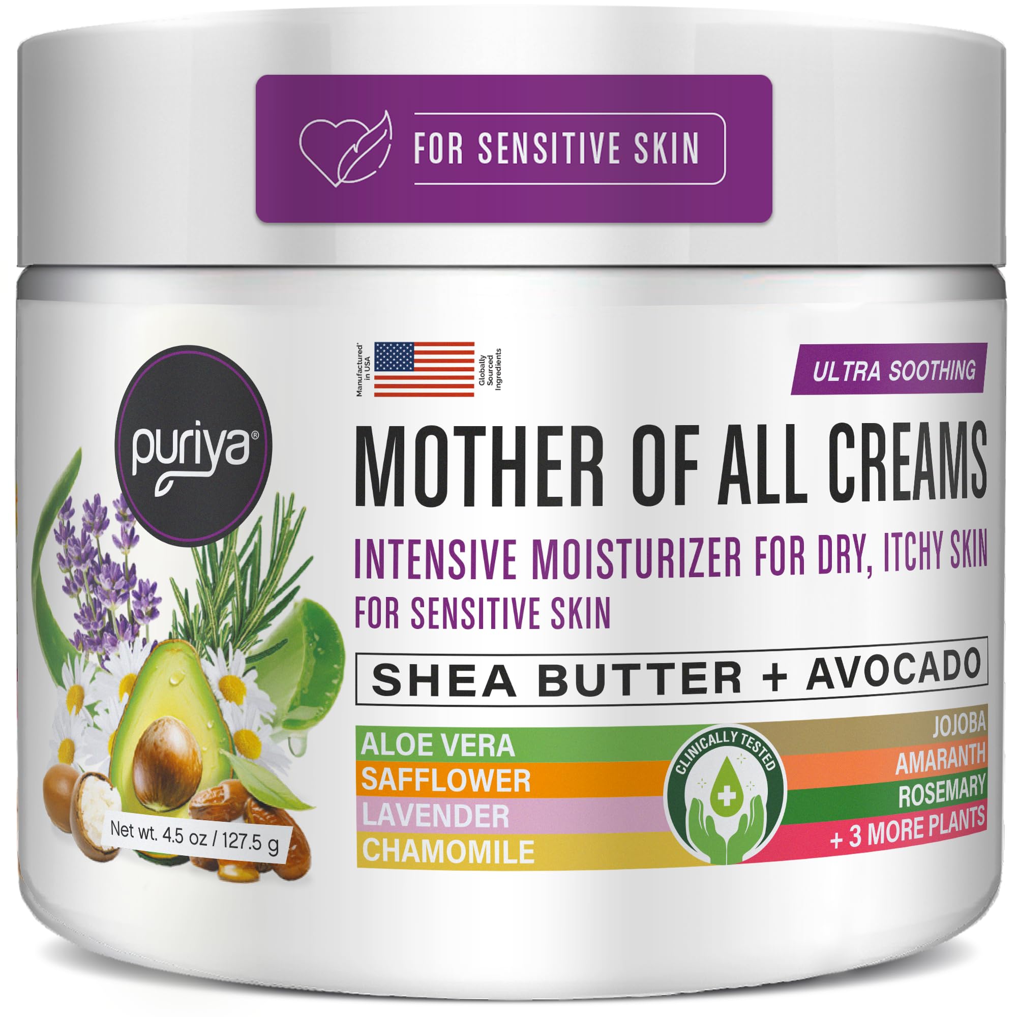 Puriya Intensive Moisturizer – Hydrating Cream for Dry, Sensitive Skin