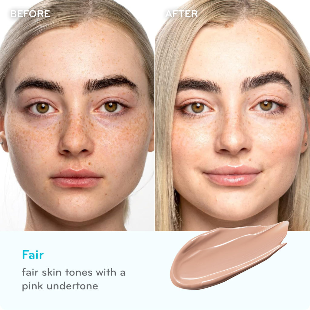 pūrlisse Radiant Glow BB Cream SPF 30 – Dewy Finish, Goji & Hawthorn Berry, Fair (1.4 oz)