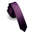 Purple Skinny Silk Tie