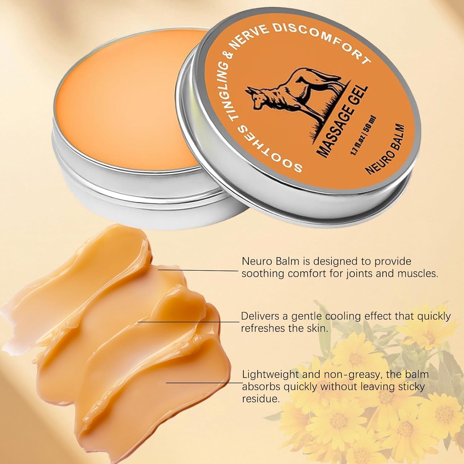 Pwkvsn Neuro Balm — Natural Joint & Nerve Care Cream with Magnesium & Menthol