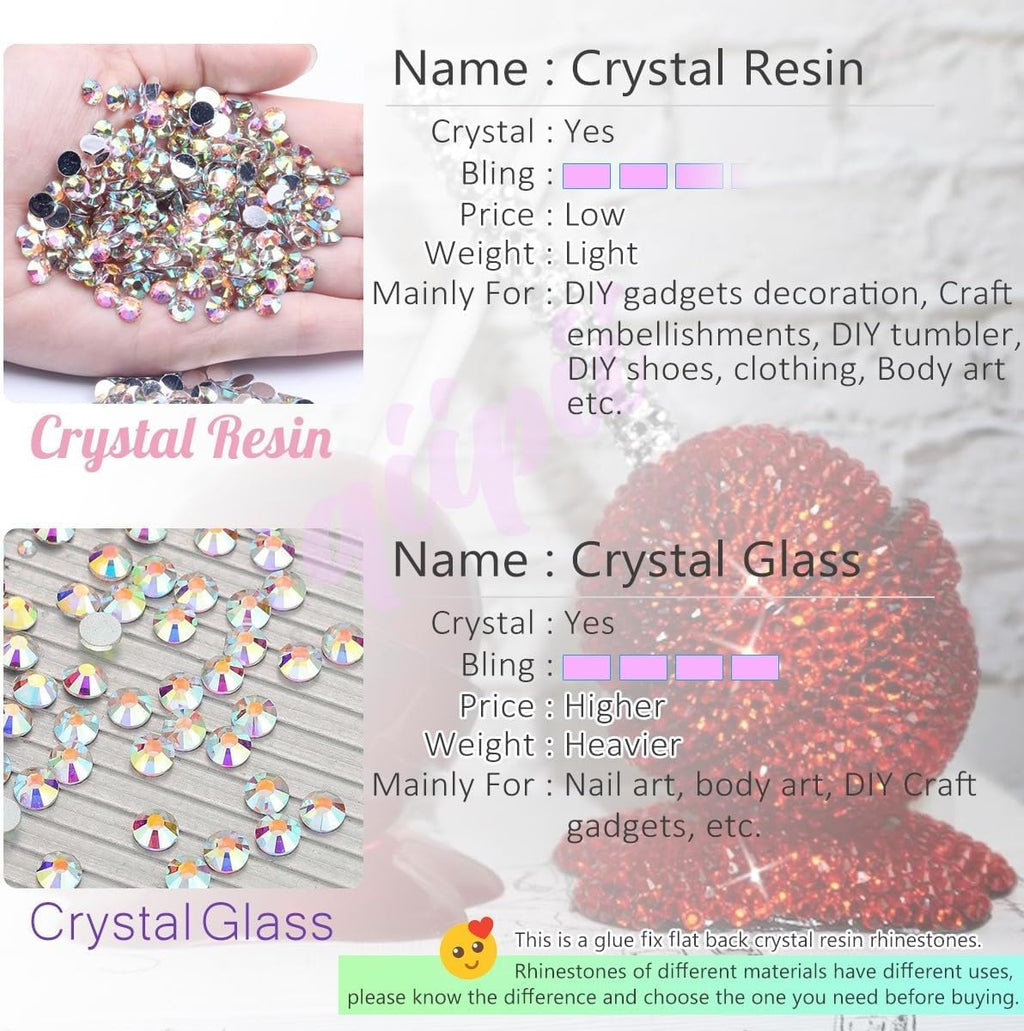 qiipii 16000Pcs Dark Gray Resin Rhinestones - 3mm 4mm 5mm Flatback Gems for Nails & DIY Crafts