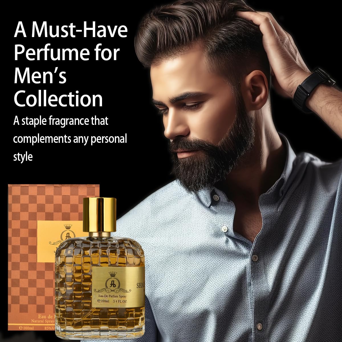 QMMV4NB Cologne for Men – 100 ml Eau de Toilette | Long-Lasting Day & Evening Fragrance