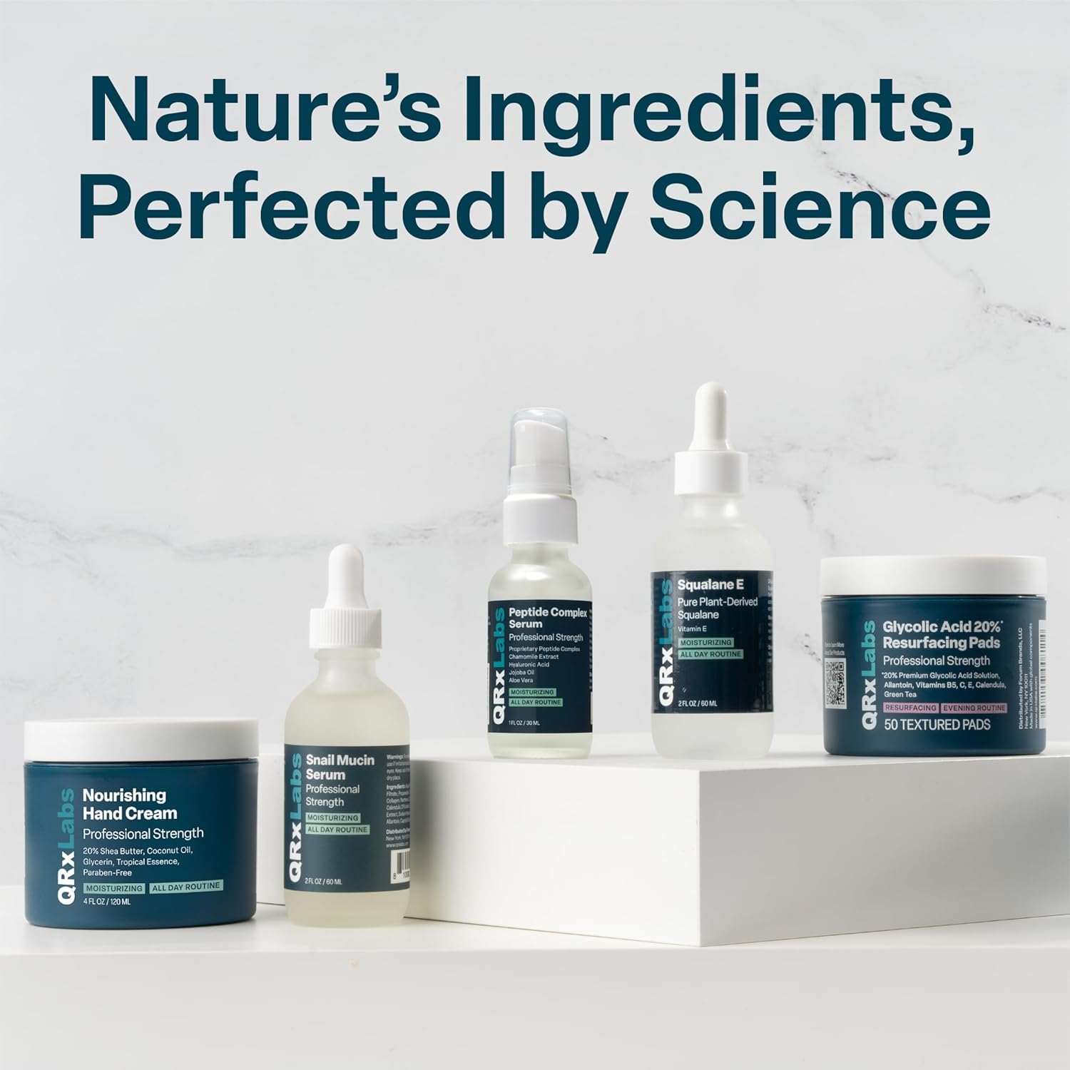 QRxLabs 70% Glycolic Acid Gel Peel & Neutralizer Set – At-Home Professional-Grade Skincare (1 oz & 2 oz)