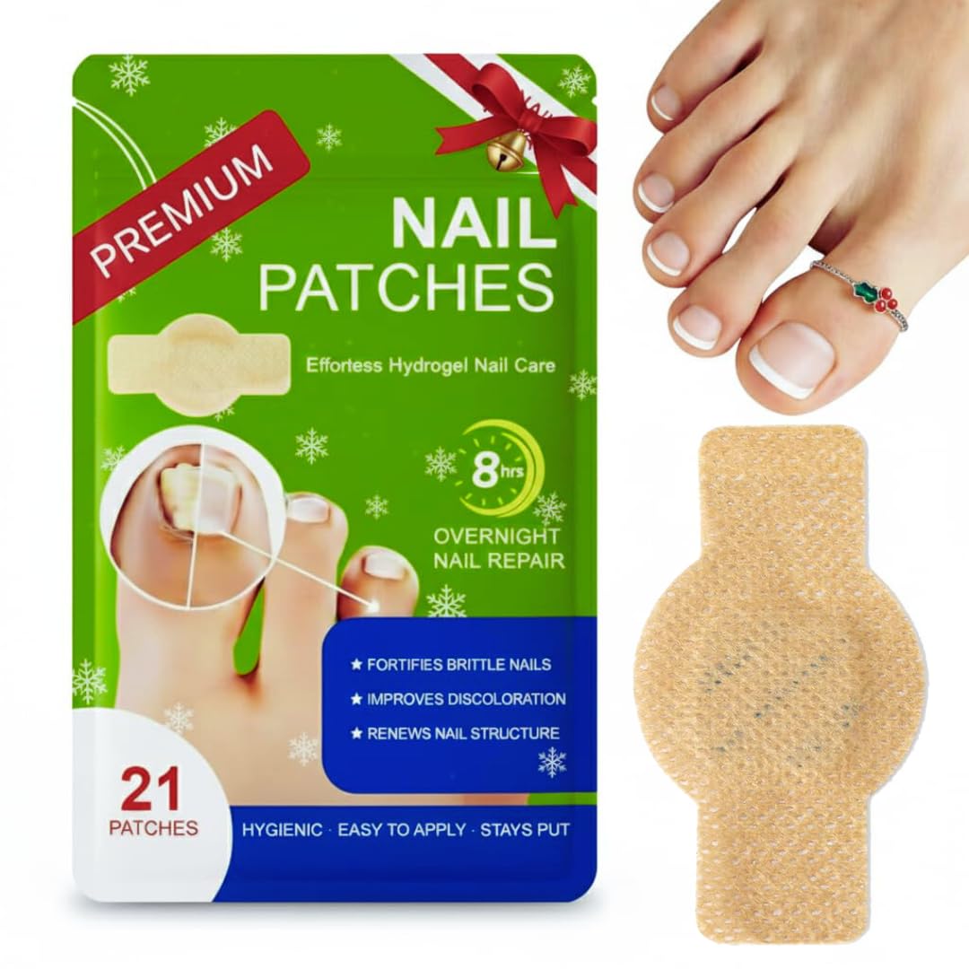 QUDSIYA Premium Fungal Nail Patches – Overnight Toe Nail Care (21 Count)