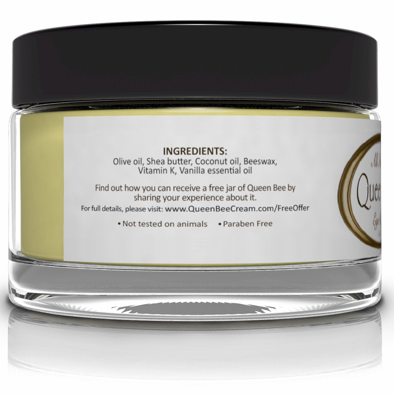 Queen Bee Organic Under Eye Cream - 1 oz | All-Natural, Handmade