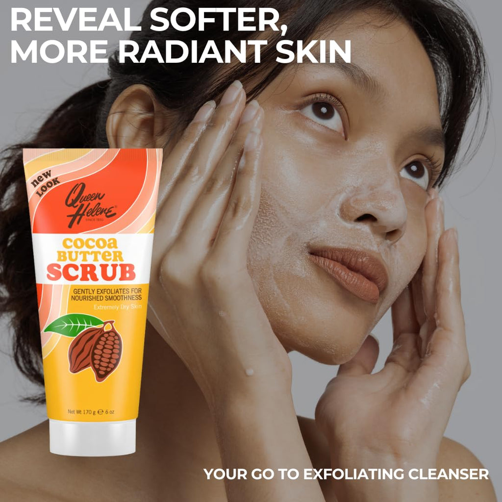 Queen Helene Apricot Facial Scrub – Gentle Exfoliating Cleanser (6 oz) Pack of 6