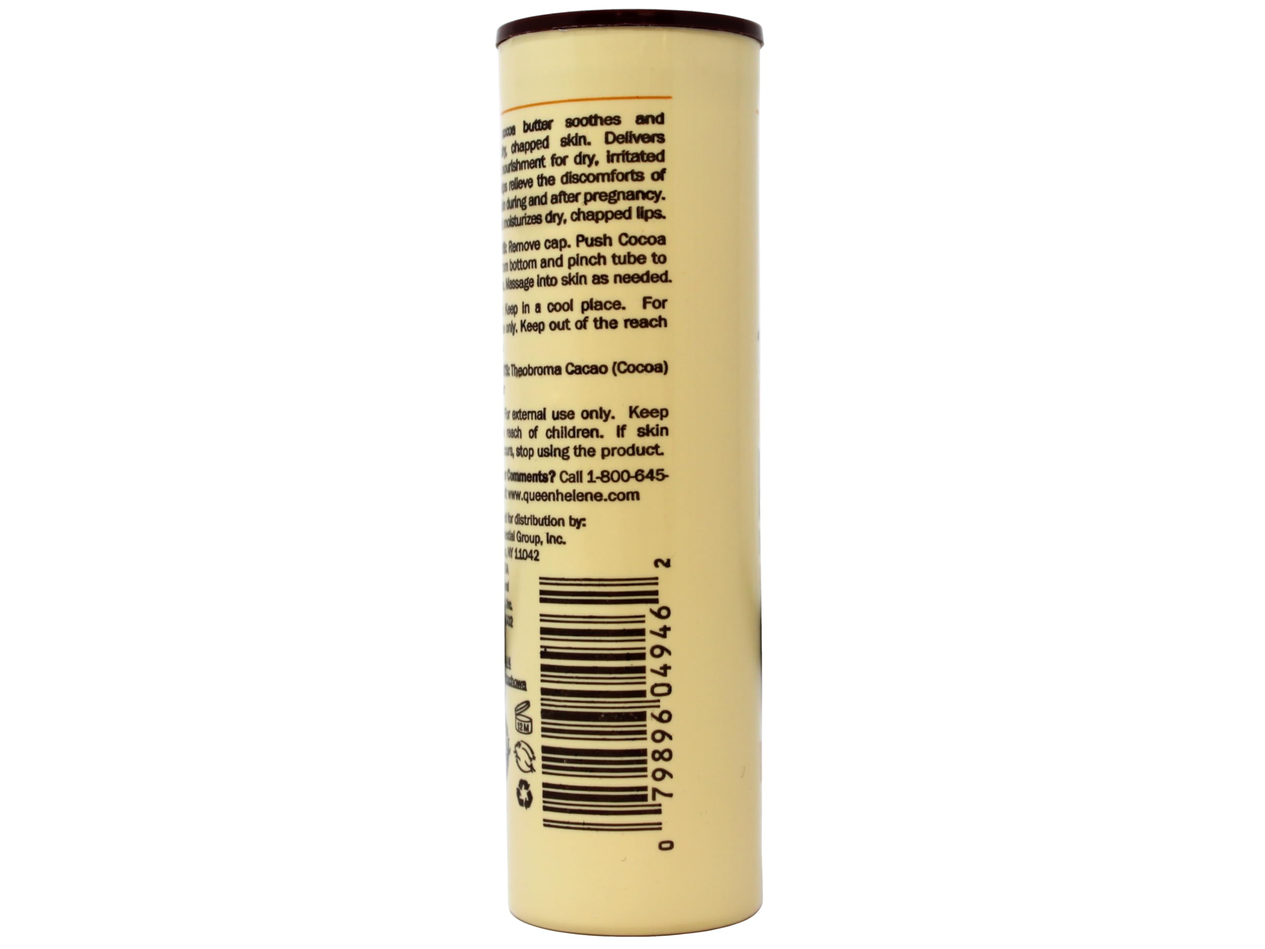 Queen Helene Cocoa Butter Moisturizing Kit: Face + Body Creme 15 oz + 100% Cocoa Butter Lip Balm 1 oz