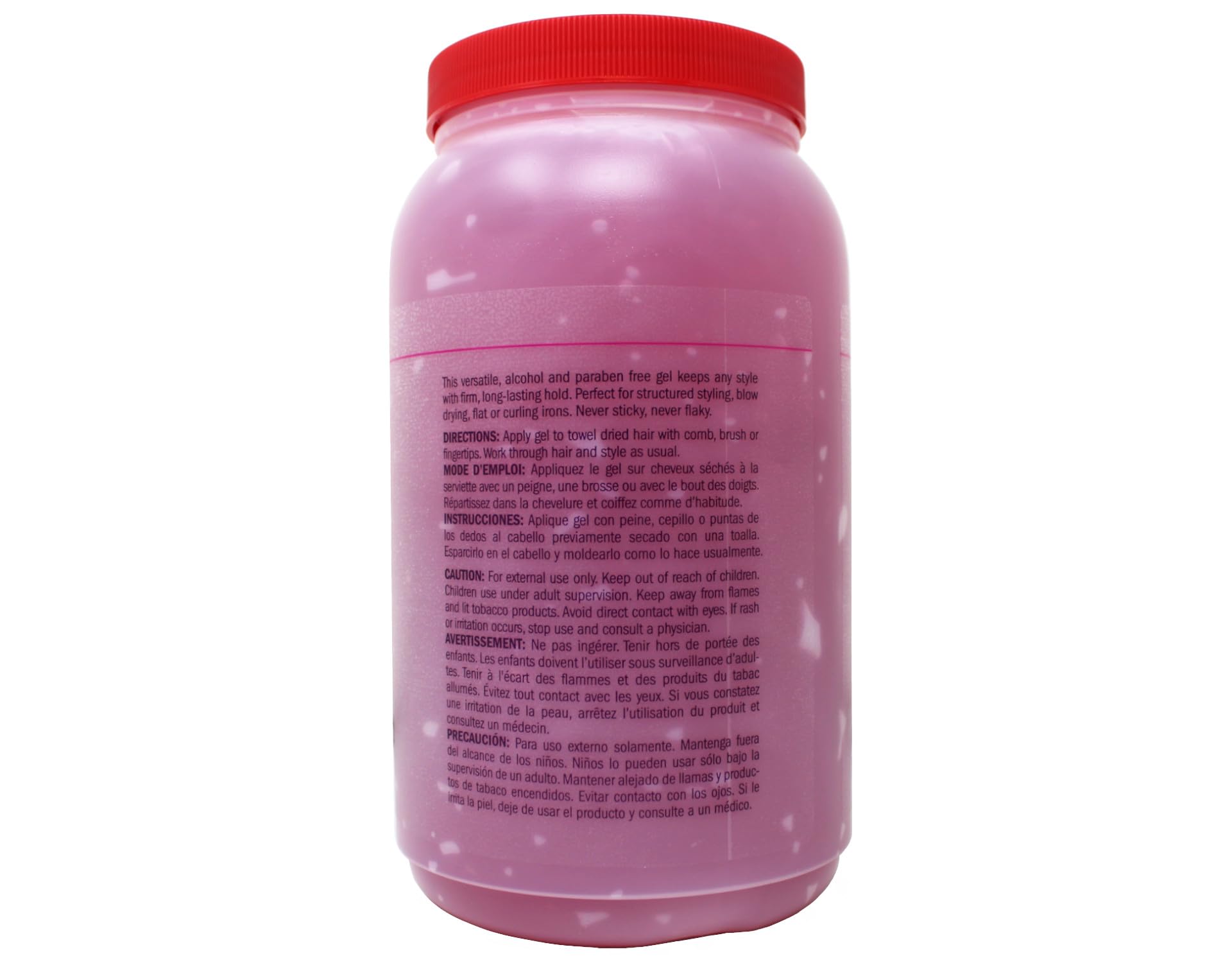 Queen Helene Hard to Hold Styling Gel, Firm Hold 7, Alcohol-Free, Paraben Free, 5 Lb