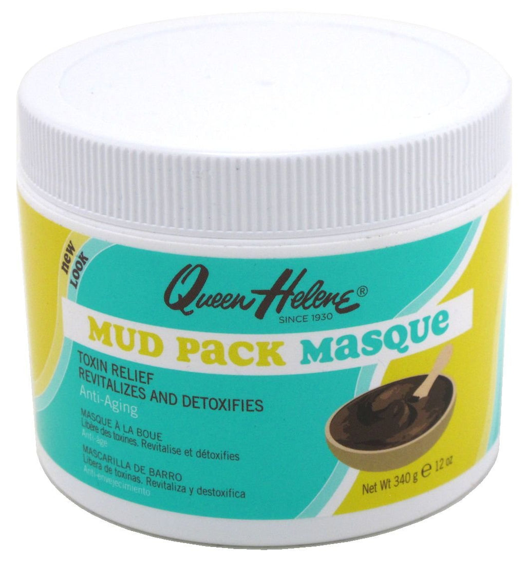 Queen Helene Masque Mud Pack 12 Ounce Jar (Pack of 2) – Pore-Cleansing Clay Facial