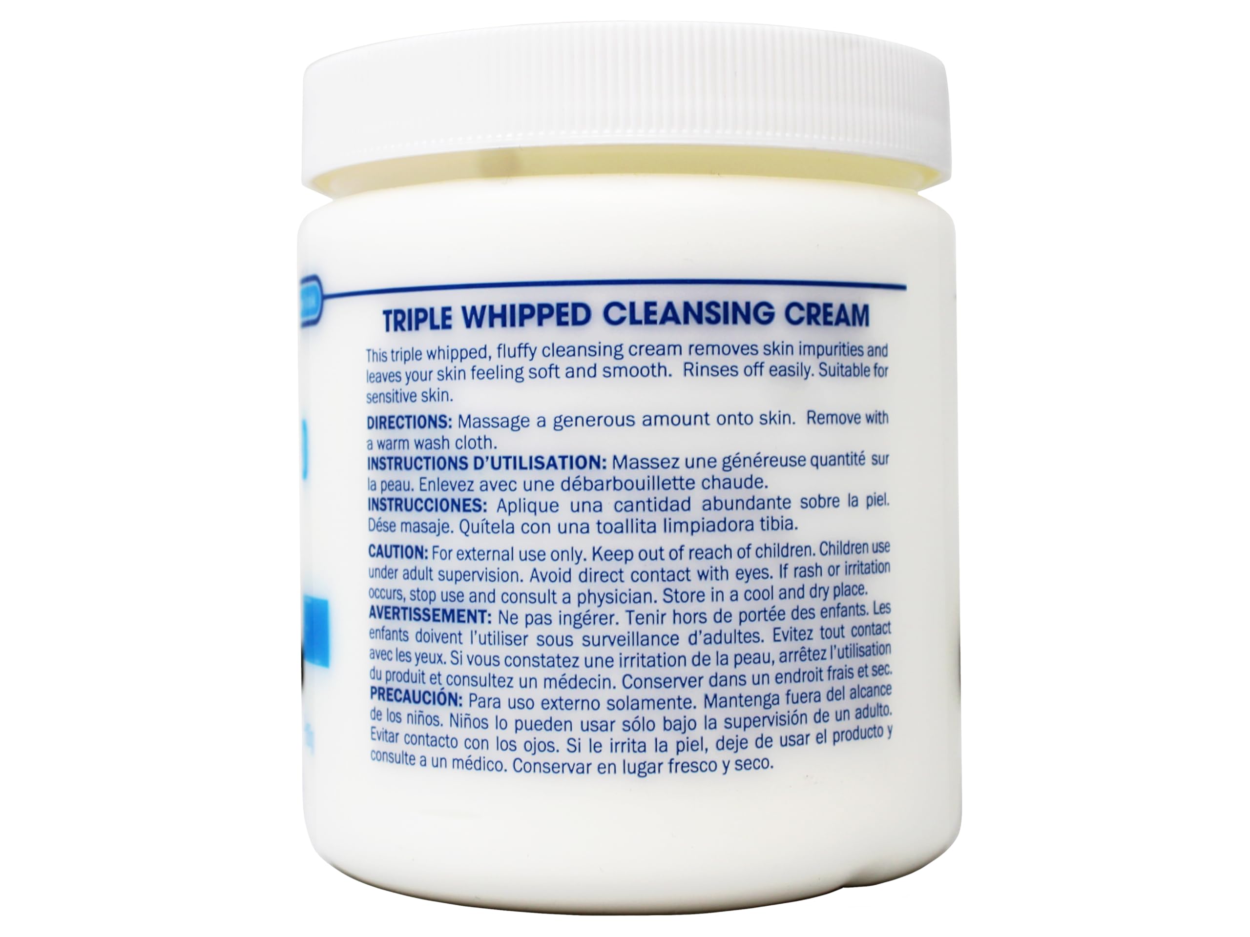 Queen Helene Triple Whipped Professional Cleansing Cream – Gentle Deep Clean, 15 oz (Pack of 2)