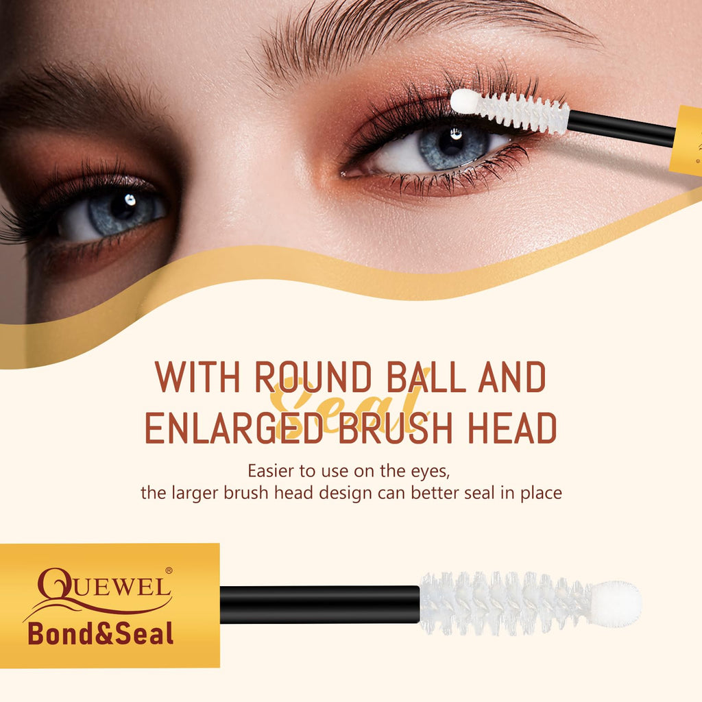 QUEWEL Lash Bond and Seal 2 in 1 Lash Cluster Glue | 10ML Waterproof Lash Bond & Seal for DIY Lash Extensions at Home