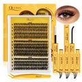 QUEWEL Lash-Clusters-Kit – 30/40/50D DIY Lash Clusters 10-16mm with Bond & Seal, Waterproof, Tweezers