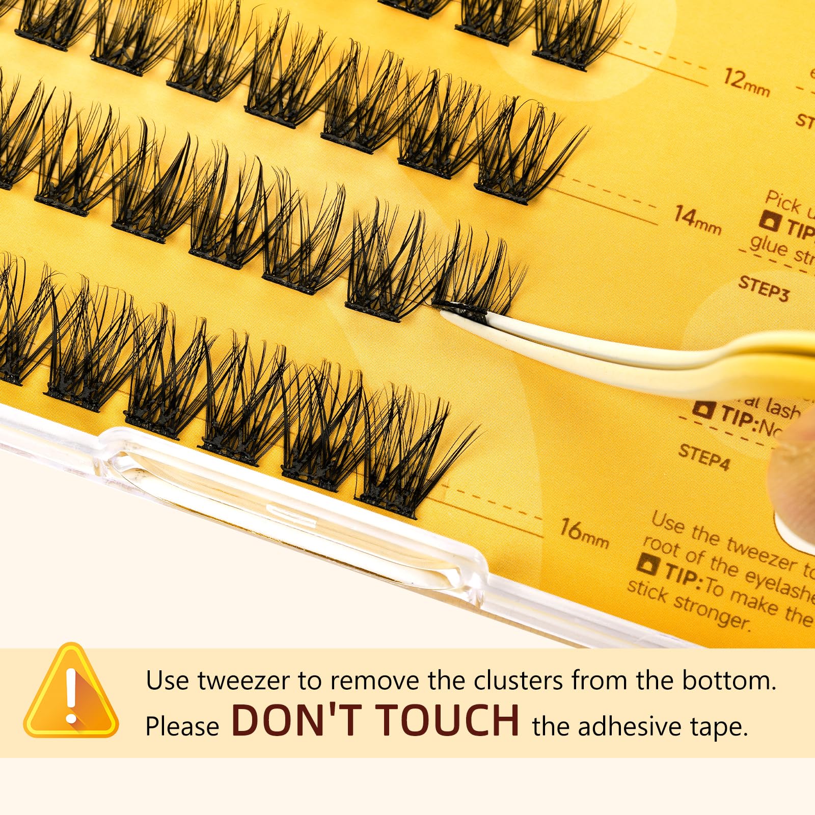 QUEWEL Self-Adhesive Eyelashes Kit ZN-01 – No Glue Needed, Press-On Lashes for Beginners