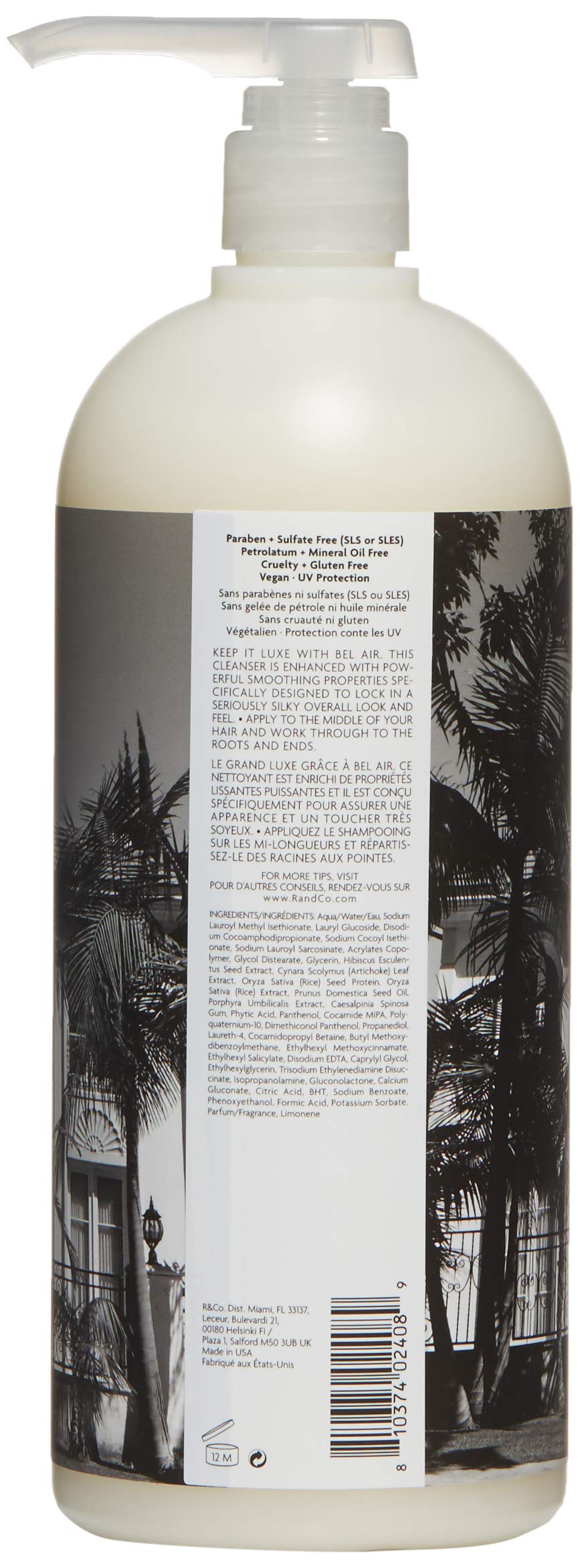 R+Co Bel Air Smoothing Shampoo + Anti-Oxidant Complex 1000 ml