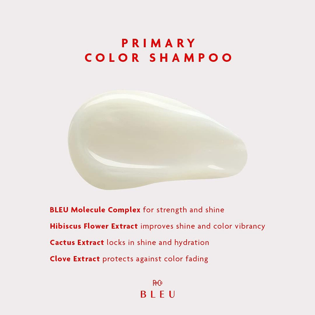 R+Co BLEU Primary Color Shampoo – Locks in Color, Hydration & Shine | 8.5 oz