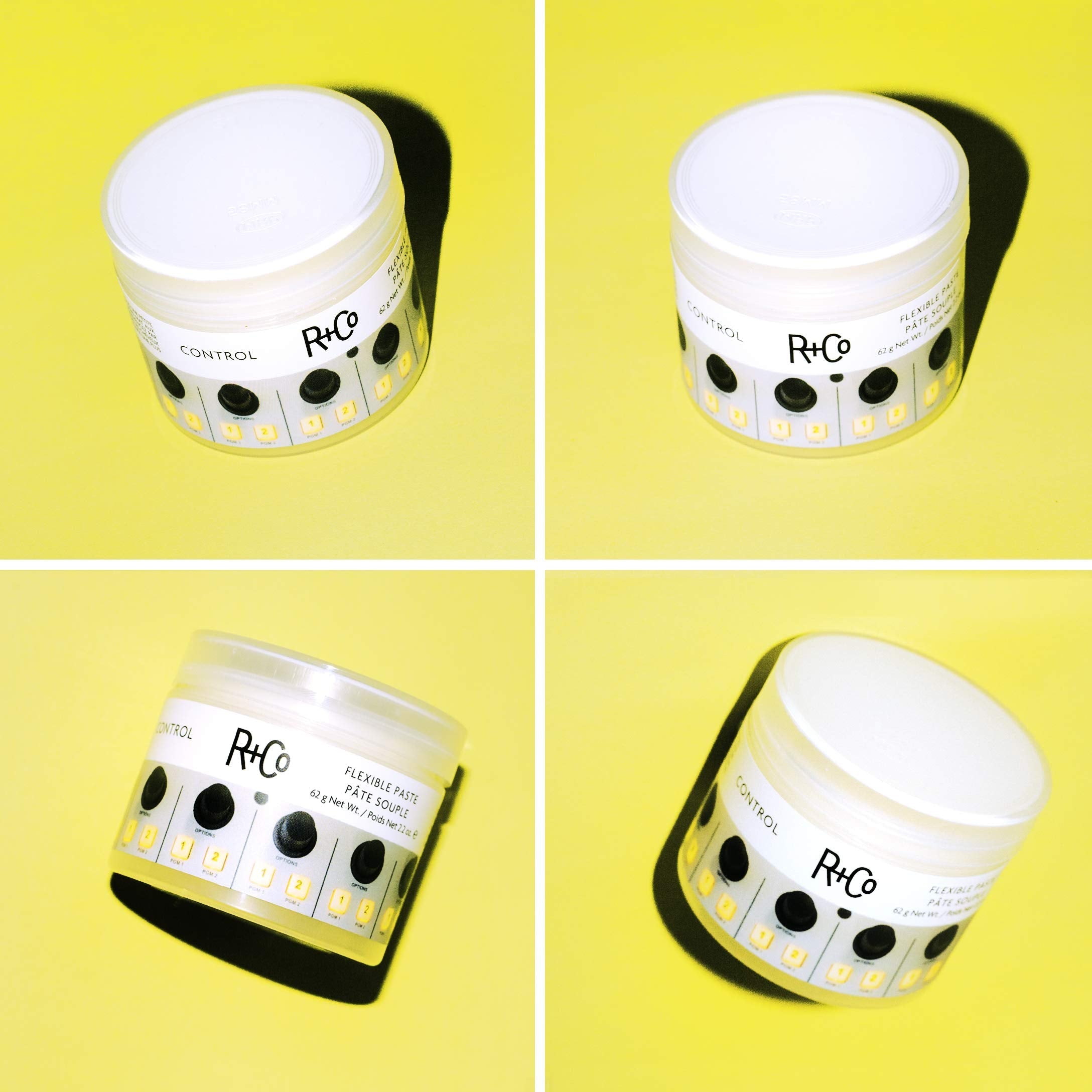 R+Co Control Flexible Paste | Strong Hold, Natural Finish | Vegan & Cruelty-Free | 2.2 oz