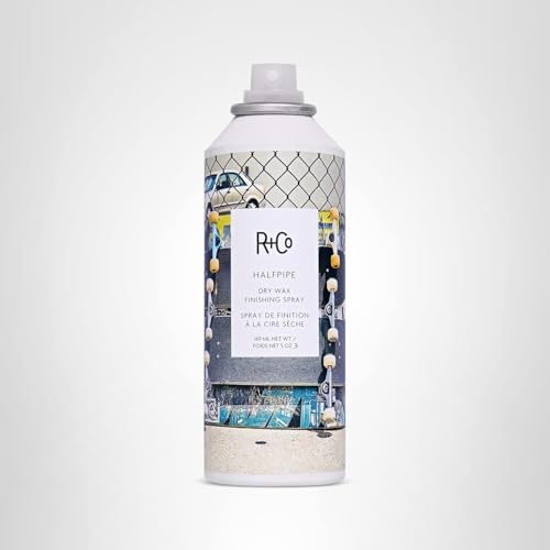 R+Co Halfpipe Dry Wax Texture Spray — Ultra-Fine Mist, Flexible Hold, and Volume