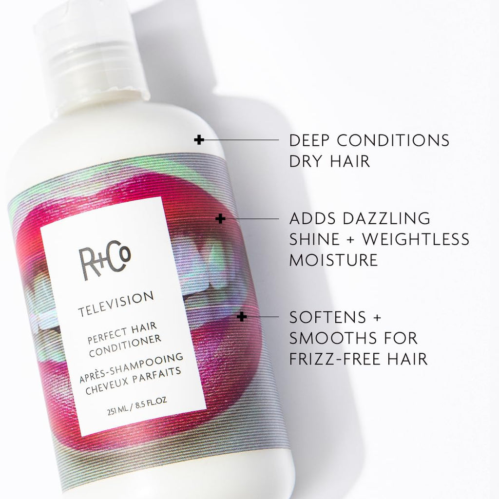 R+Co Television Perfect Hair Conditioner – Shine, Strength, and Softening for All Hair Types | Vegan + Cruelty-Free | 8.5 oz