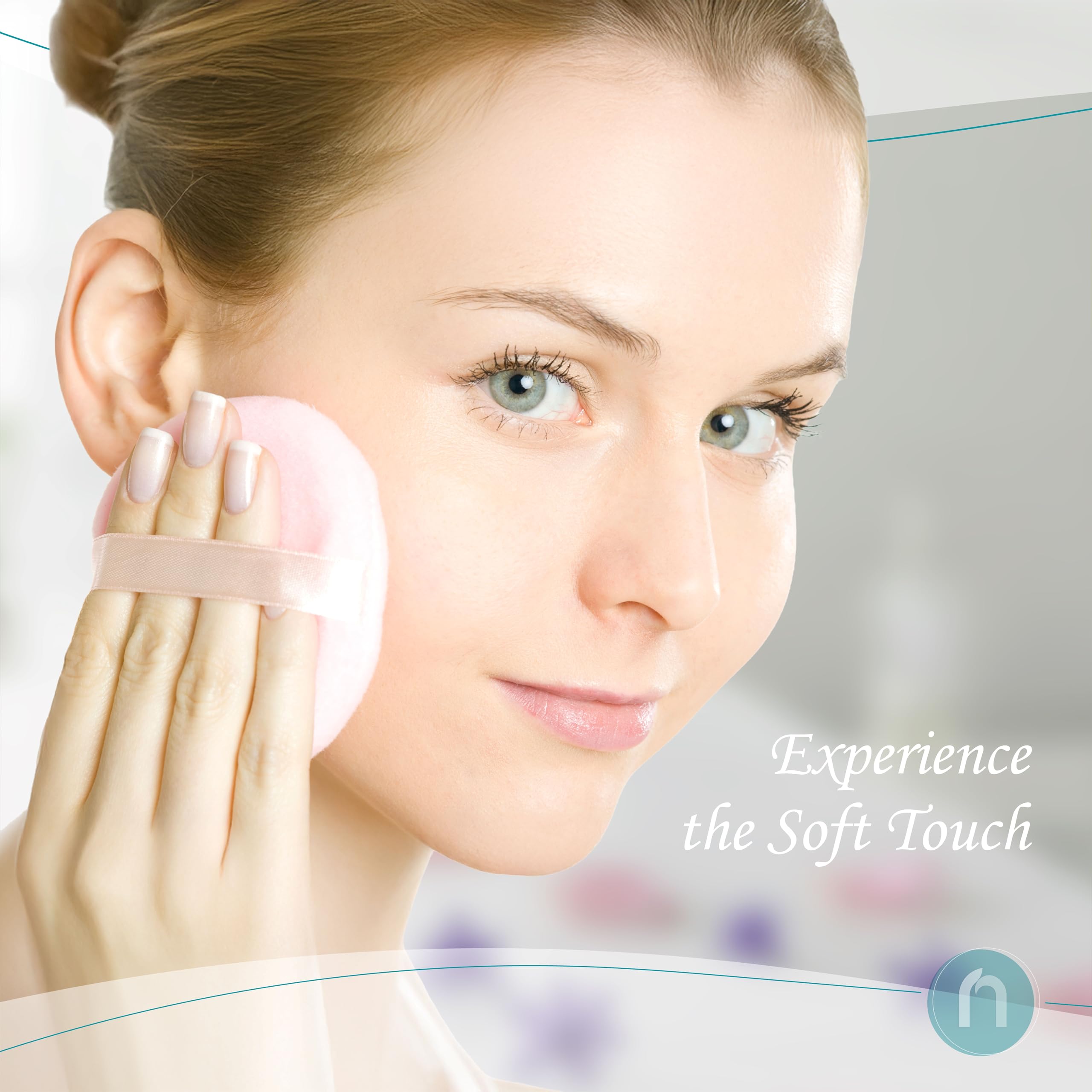 R-NEU Body Powder for Women with Puff — 100% Talc-Free, Luminous Lemon Scent, 2-Pack, 5oz Each