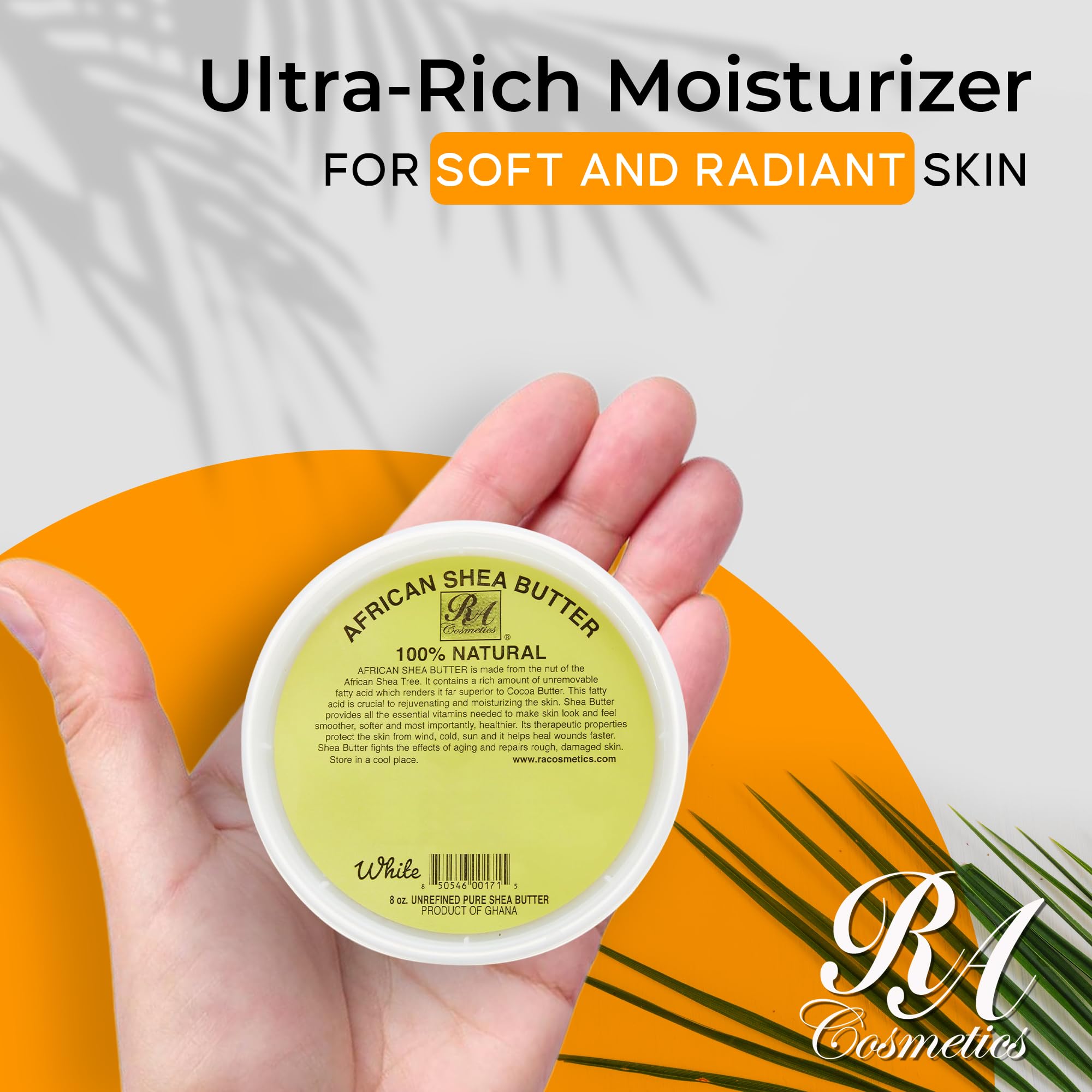 RA COSMETICS Real African Shea Butter Ivory – Pure Raw, Unrefined 8oz
