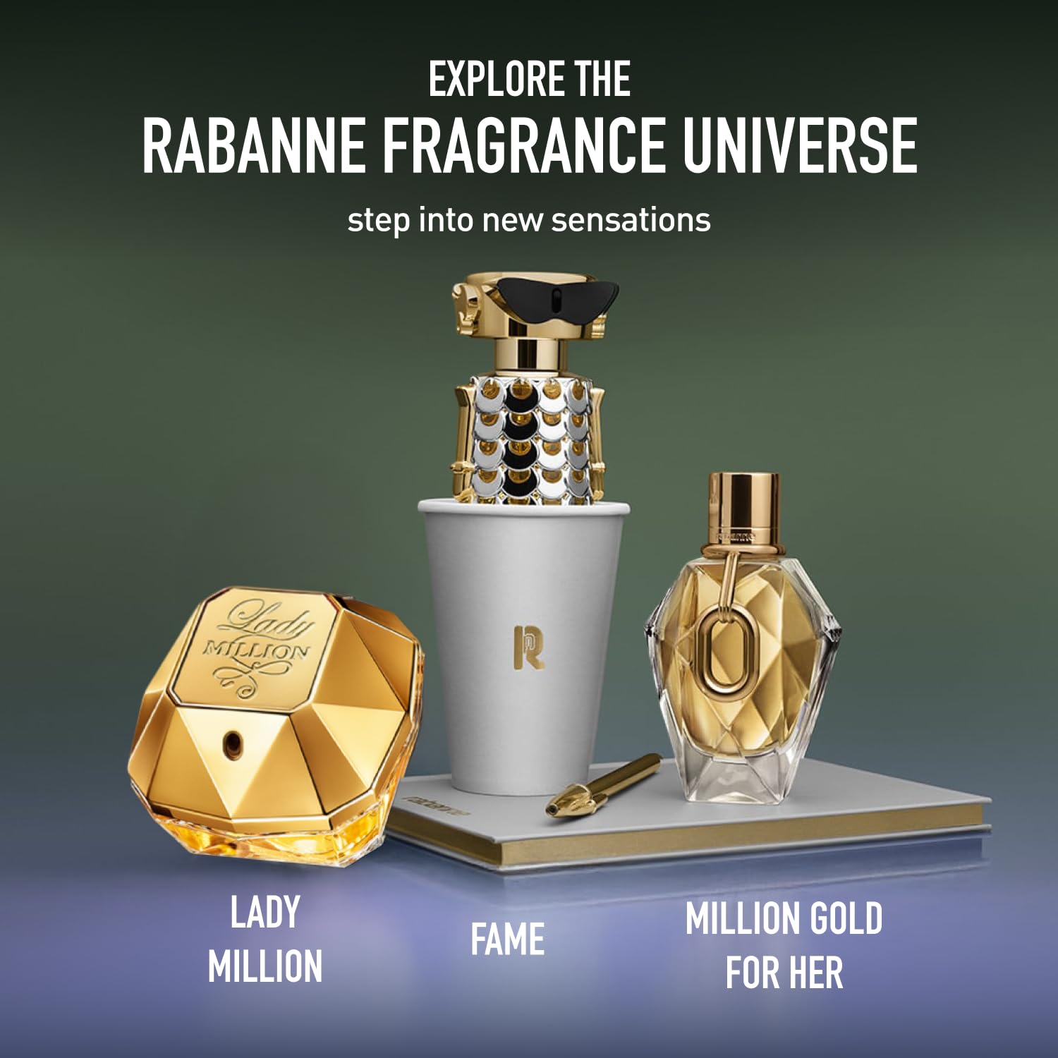 Rabanne Lady Million Eau de Parfum – Long Lasting Floral Woody Scent for Women, 1 oz