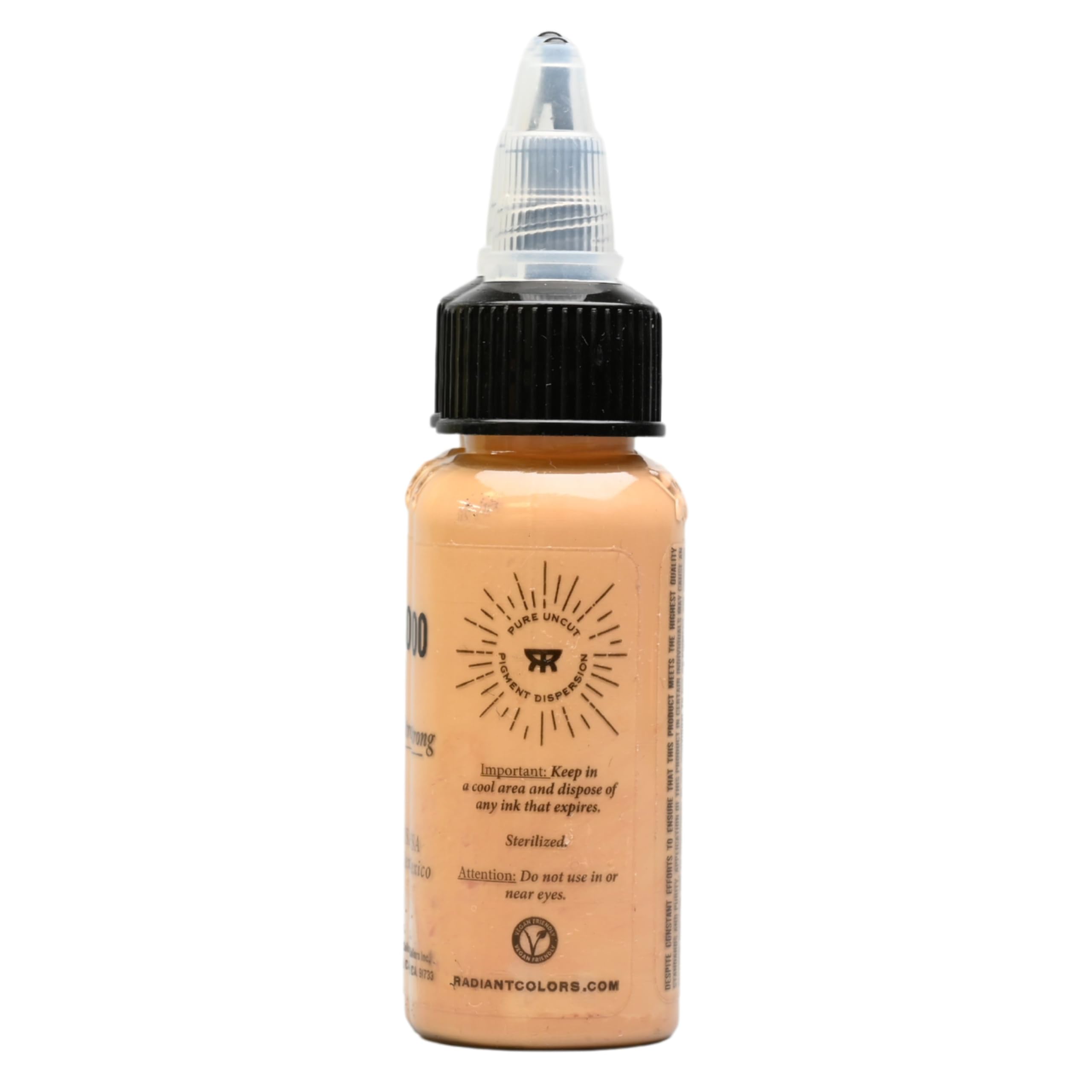 Radiant Colors Bamboo Brown Tattoo Ink 1oz — Professional Quality, Smooth Flow