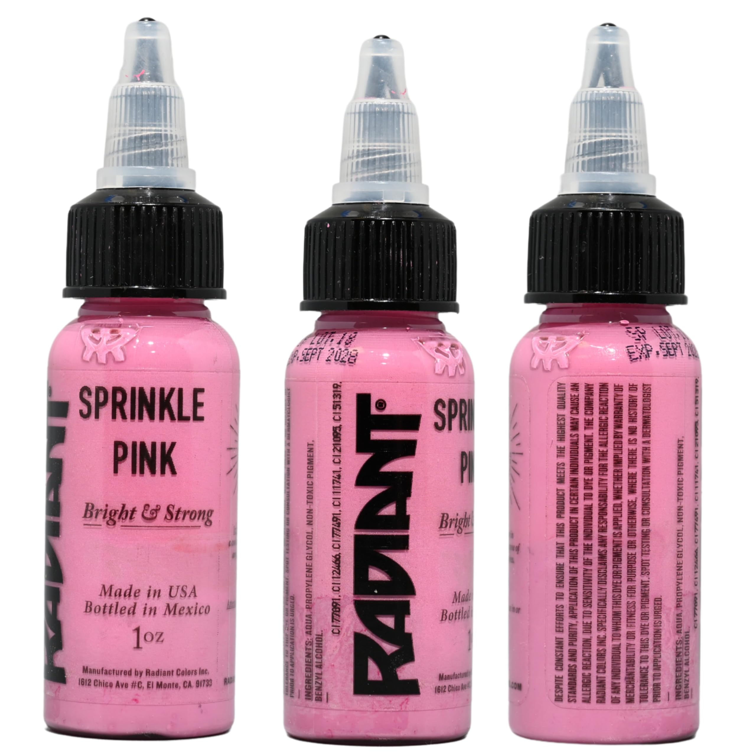 Radiant Colors Sprinkle Pink Tattoo Ink 1oz – Delicate Shading & Color Blending
