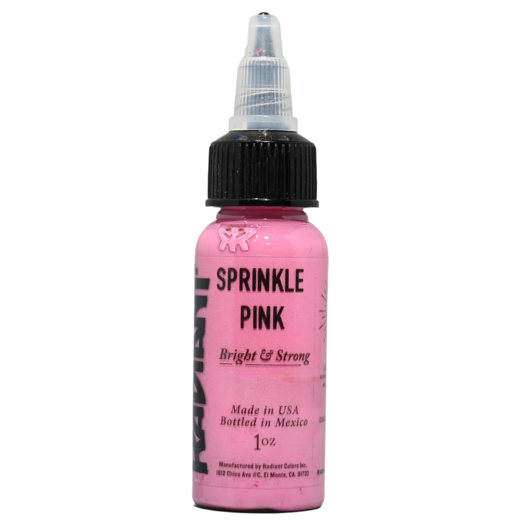 Radiant Colors Sprinkle Pink Tattoo Ink 1oz – Delicate Shading & Color Blending