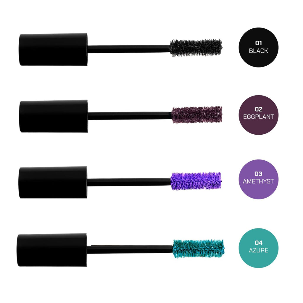 Radiant Professional Lengthening Mascara – Fiber Lash, Smudge-Proof, Cruelty-Free (0.43 oz, Black)