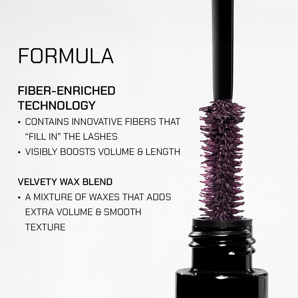Radiant Professional Lengthening Mascara – Fiber Lash, Smudge-Proof, Cruelty-Free (Azure 04) by Hellenica, 0.43 oz