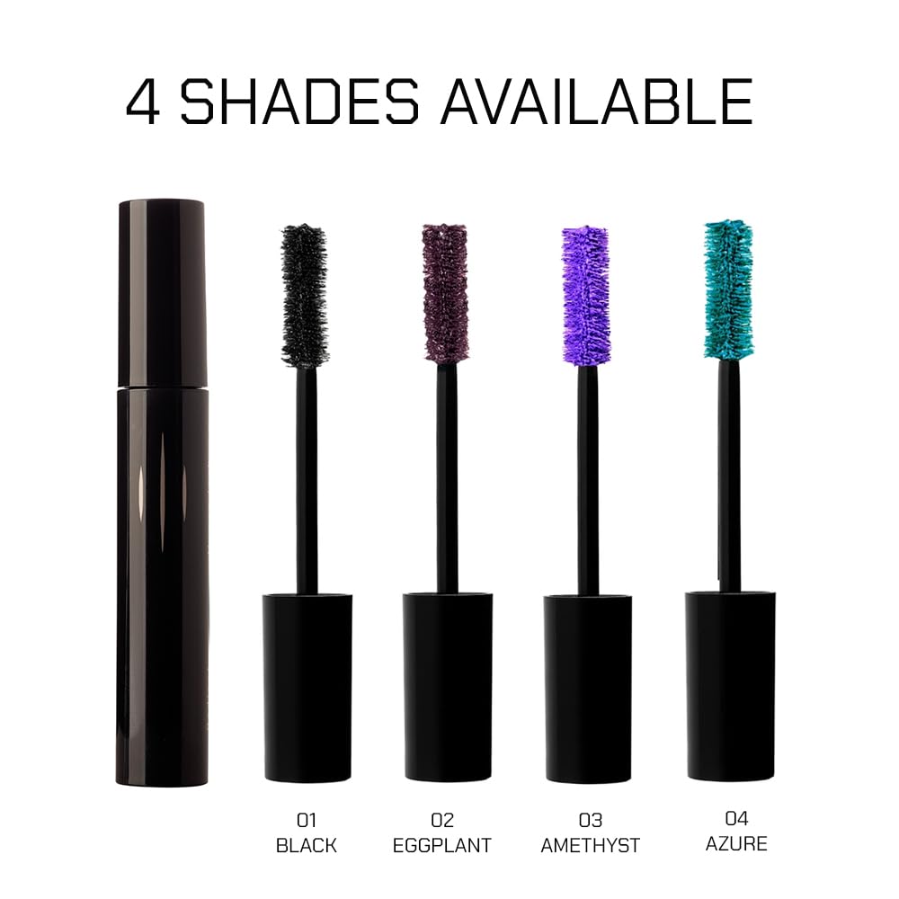 Radiant Professional Lengthening Mascara – Fiber Lash, Smudge-Proof, Eggplant (0.43 oz)