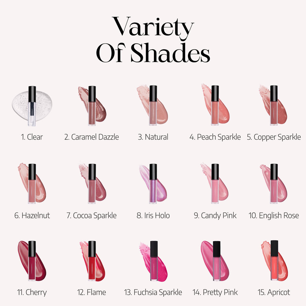 Radiant Professional Lip Glaze - 15 Shades | Ultra-Glossy, Non-Sticky Hydration (Vegan)